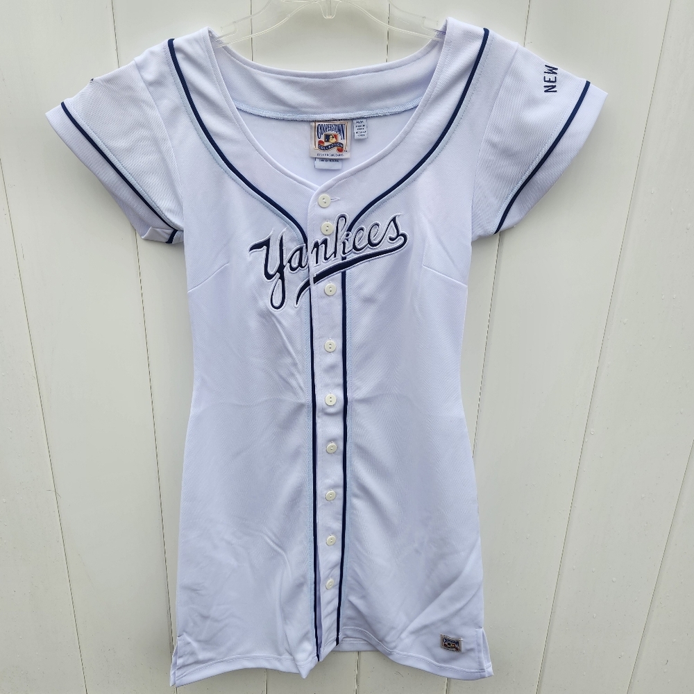 New York Yankees MLB Cooperstown Jersey Dress Women's Medium - Picture 2 of 10